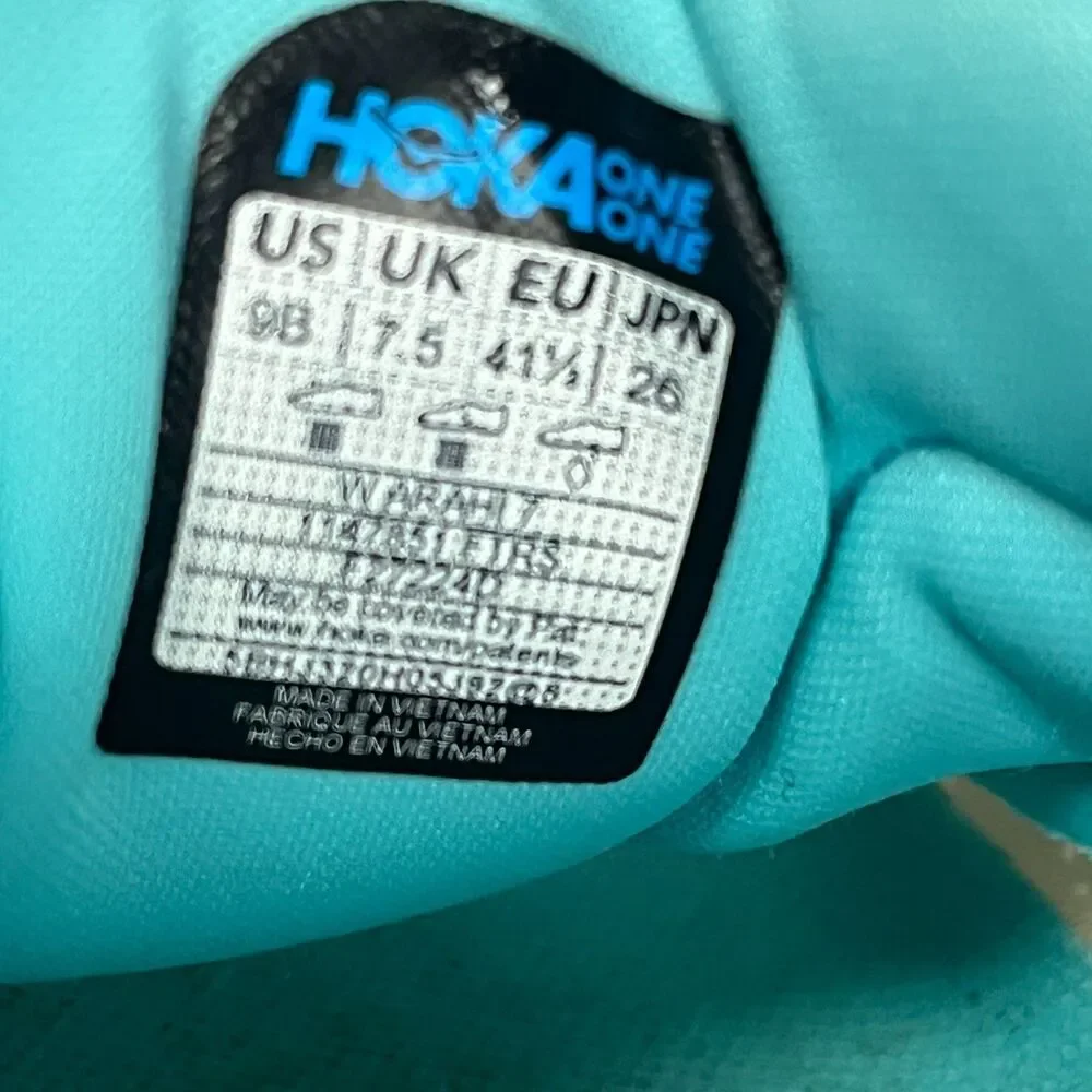 HOKA Arahi 7 Running Shoes Frost/Rose Gold White 1147851 FTRS Women's 9B